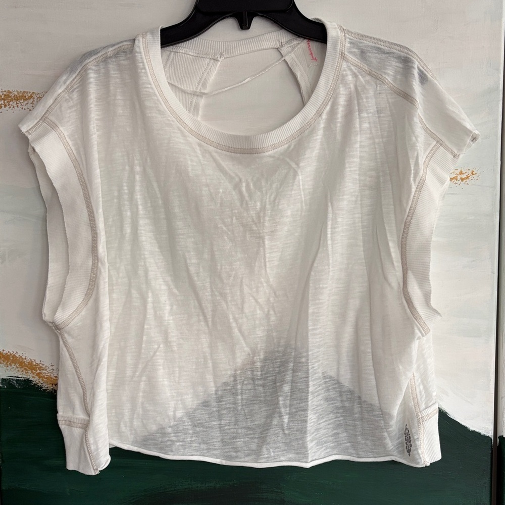 Free People FP Movement My Time Tee in White - Picture 3 of 9